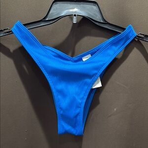Hollister Ribbed Vibrant Blue Bottoms Only